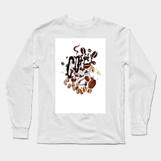 coffee bean tshirt Long Sleeve T-Shirt